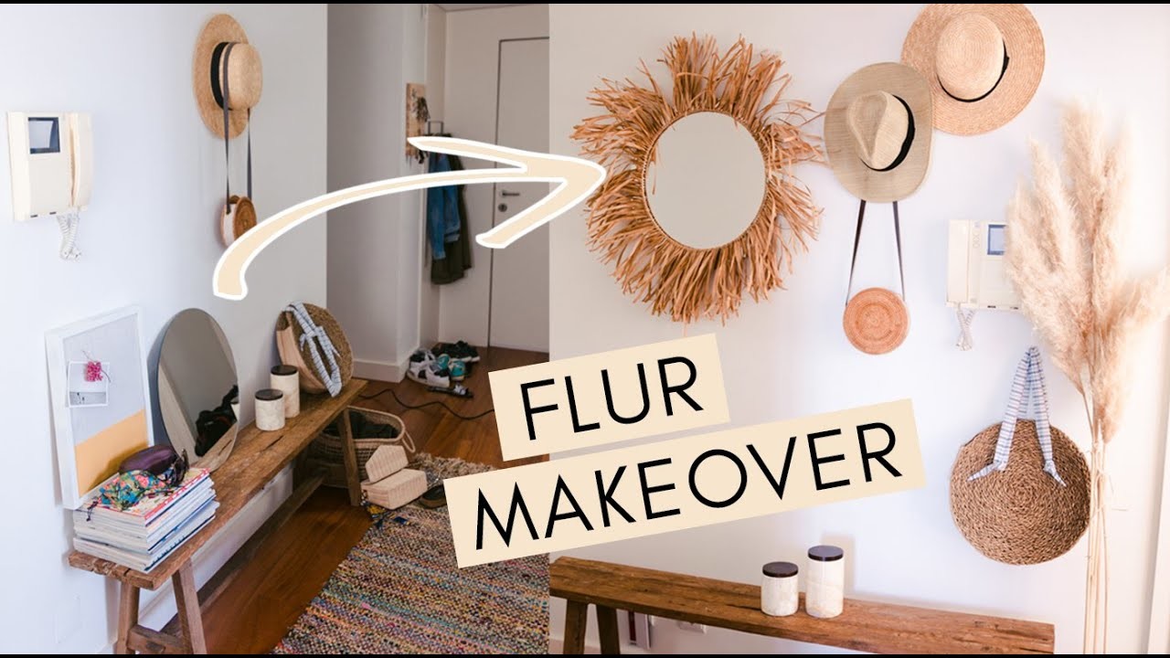 Flur Umstyling im Boho Style - Anleitung für DIY Sonnenspiegel