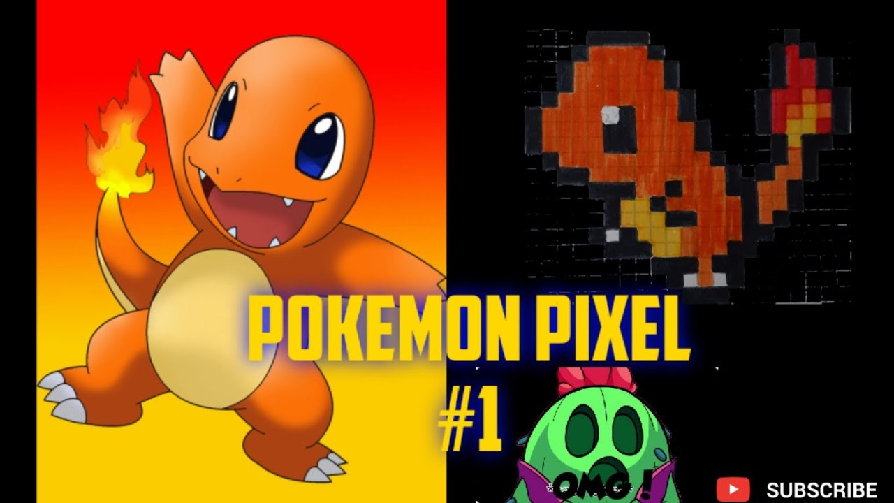 Glumanda in Pixel Art! Pokemon Pixel #1