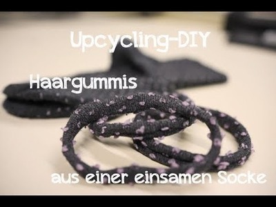 Haargummis aus einer einsamen Socke - DIY Upcycling Tutorial