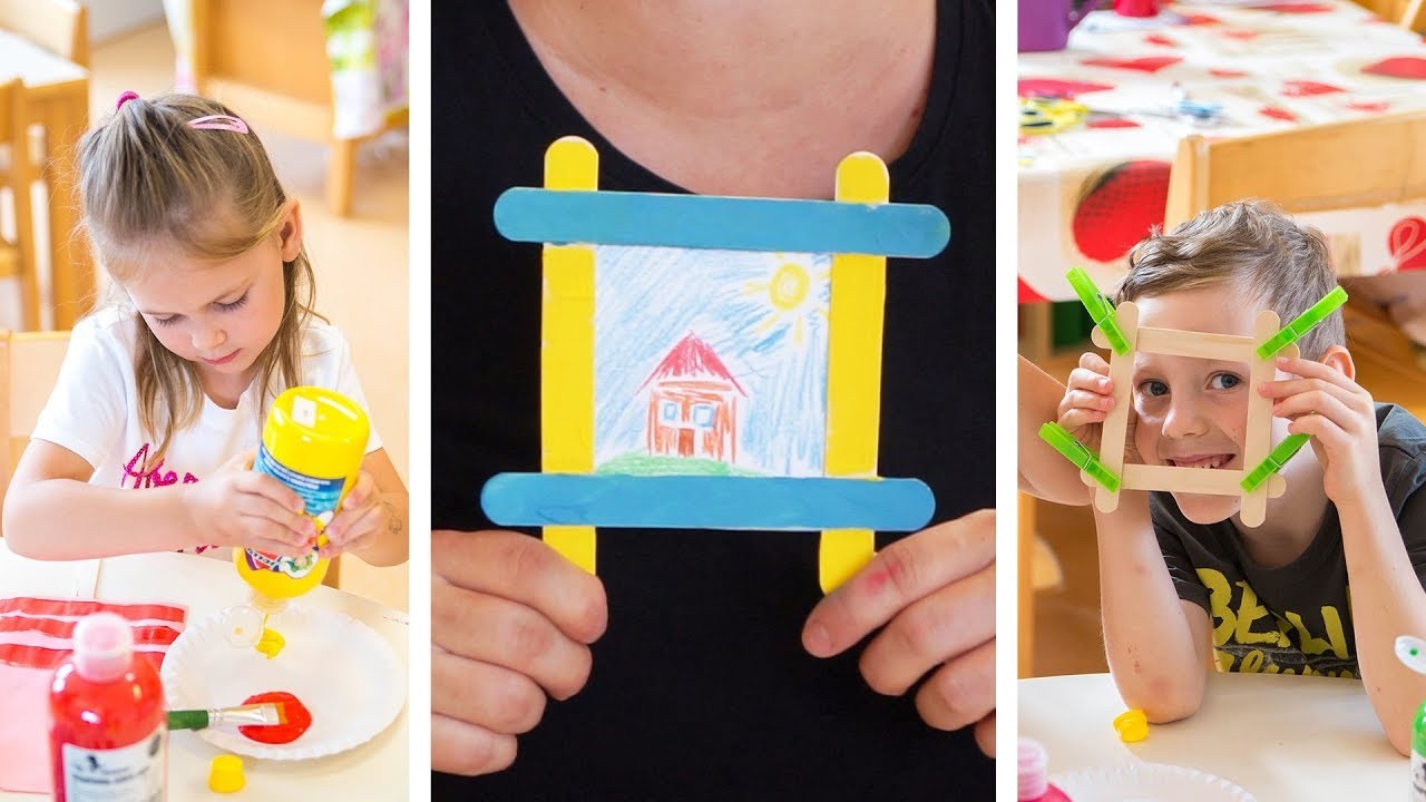 JOLLY DIY - Bastelidee mit Kindern - BILDERRAHMEN