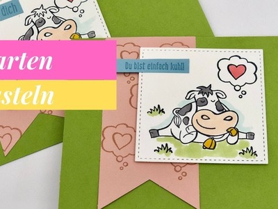 Karten basteln mit Stampin' Up!--Kuhle Karte--Kartenidee mit Kuh