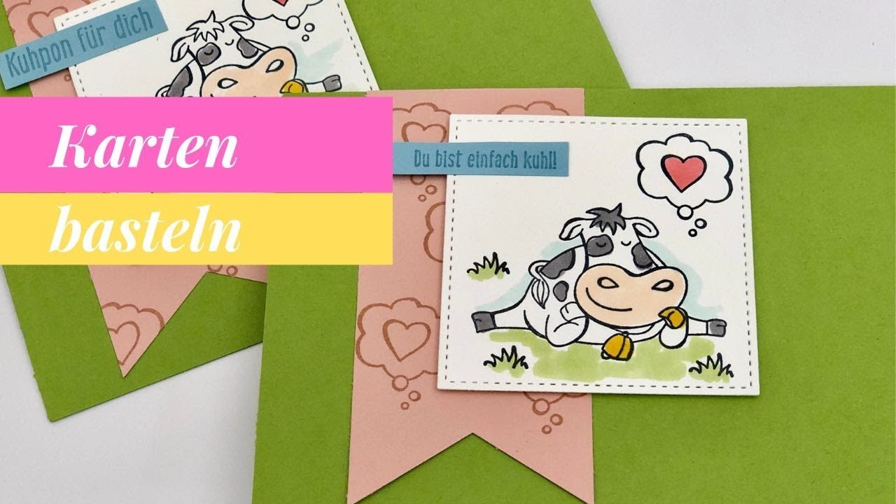 Karten basteln mit Stampin' Up!--Kuhle Karte--Kartenidee mit Kuh