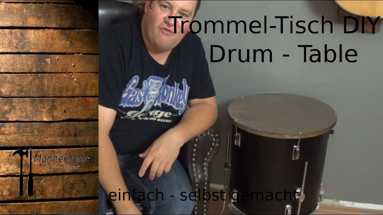 Trommel-Tisch - ein Tisch aus einer alten Trommel (Deko, DIY)