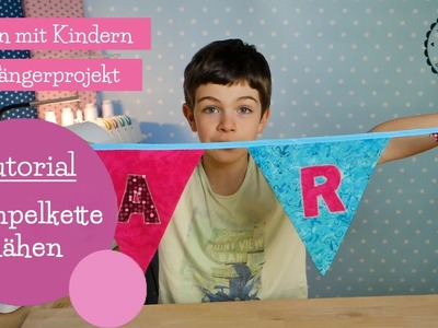 Wimpelkette nähen | Nähen mit Kindern | Nähschule | DIY Nähanleitung | mommymade