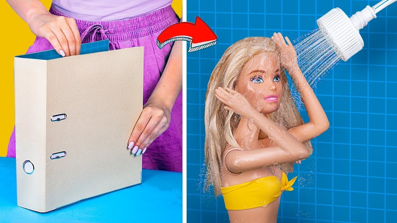 Wir Sind Nie Zu Alt Für Puppen. 7 DIY Barbie Möbel Die Aus Schulsachen Hergestellt Wurden