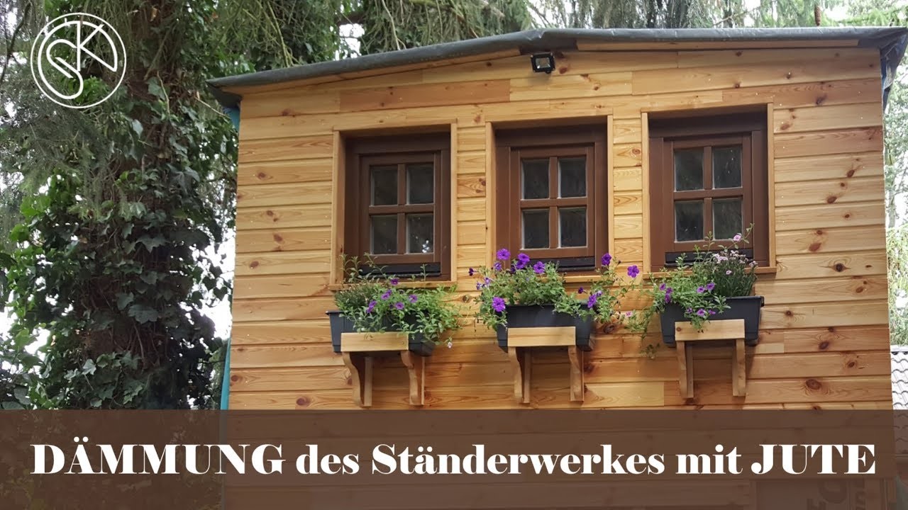 DÄMMUNG mit JUTE – Ständerwerk Tiny House – DIY Anleitung und Tipps