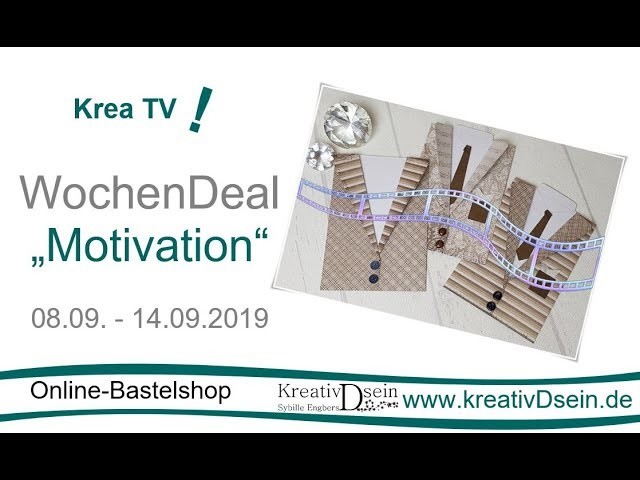 DIY: Anzugkarte für Männer | #KreativDsein | KreaTV! Wochendeal "Motivation" | Werbung