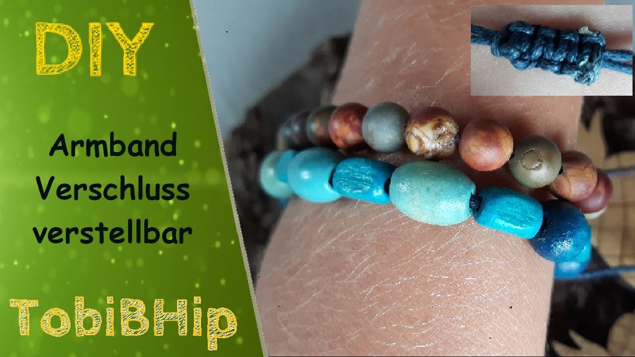 DIY - Armband mit Schiebeknoten | Makramee Verschluss verstellbar | Anleitung