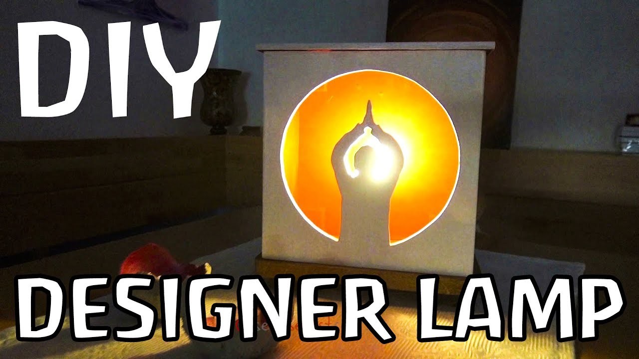 DIY Designer Lampe aus Holz einfach selber machen - Für Wohnzimmer und Entspannungsraum