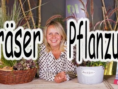 DIY: Gräser Pflanzung | Ziergras | Gartendeko Pflanzen | Eingangsdeko vor der Haustür | Floristik24