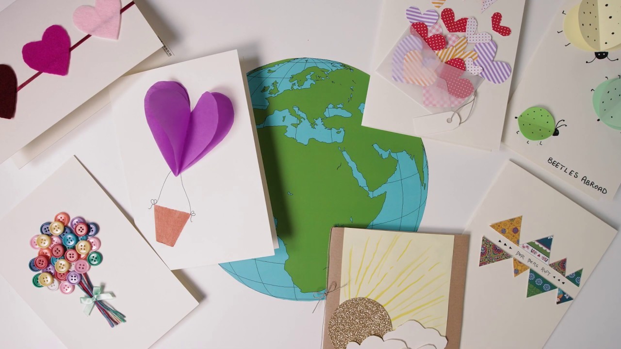 DIY-Karten basteln und um die Welt schicken