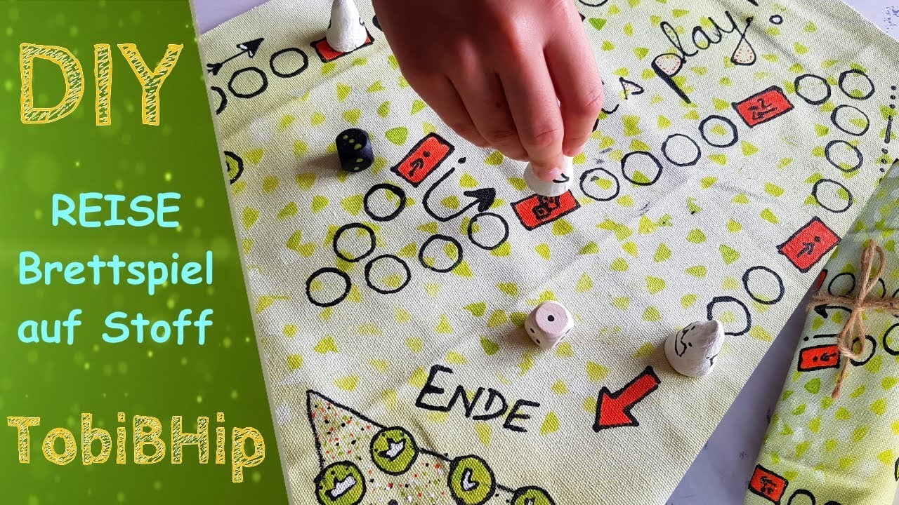 DIY - Reise Brettspiel auf Stoff | Anleitung | Spiele selber machen