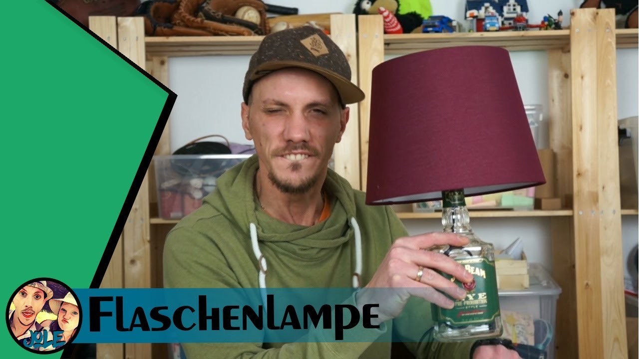 DIY stylische Lampe aus einer Flasche