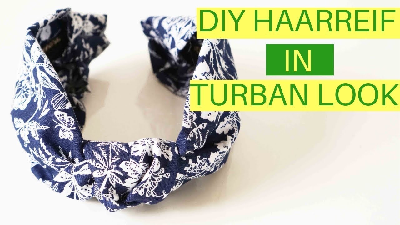 DIY Turban Haarreif | DIY Haarreif mit Knoten aus Stoffresten selbermachen