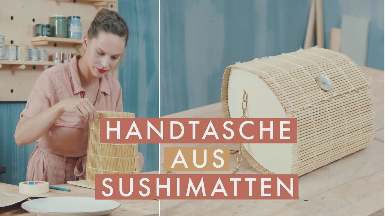 Handtasche aus Sushimatten DIY | Upcycling | Zero Waste | Jelena Weber