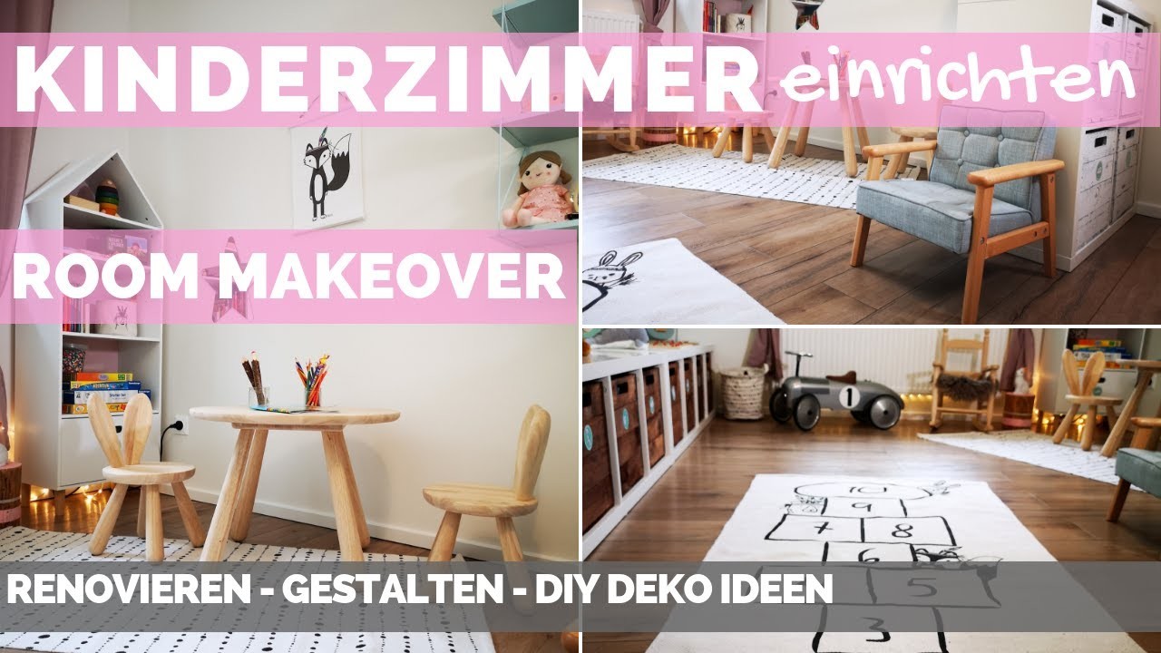 Kinderzimmer gestalten - dekorieren - einrichten - Spielzimmer renovieren  - DIY Deko Ideen & Tipps