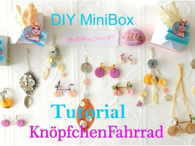 #Knöpfe ???? KnöpfchenFahrrad Tutorial ????  MiniBox DIY ChunkyCharm Modeschmuck #kreativpanorama