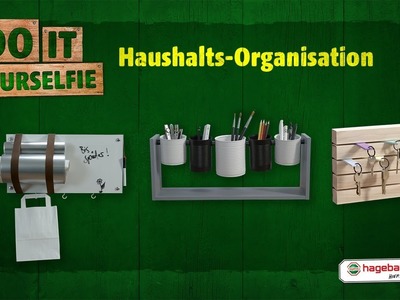 Küchen-Board, Organizer, Schlüssel-Wand selber bauen - DIY Anleitung "Haushalts-Organisation"