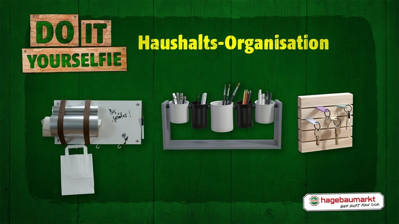 Küchen-Board, Organizer, Schlüssel-Wand selber bauen - DIY Anleitung "Haushalts-Organisation"