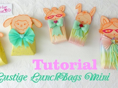 Lustige  LunchBags ???? mini #ZusammenBasteln ???? #DIY Anleitung kostenfreie VektorDatei