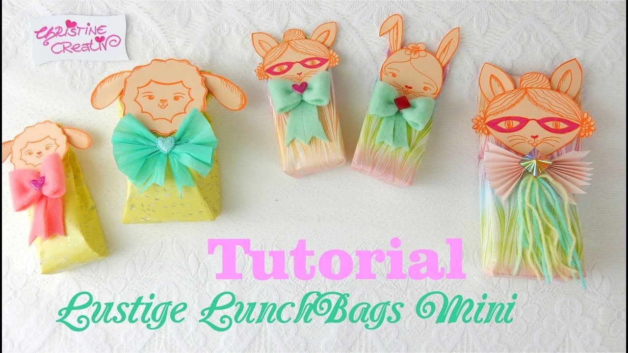 Lustige  LunchBags ???? mini #ZusammenBasteln ???? #DIY Anleitung kostenfreie VektorDatei