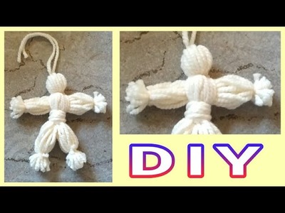 Männchen aus Wolle binden  • DIY  * Julebuergerfee