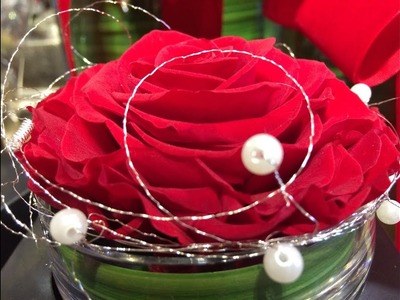 Mira-fleur präsentiert präparierte Rosen im Glas DIY