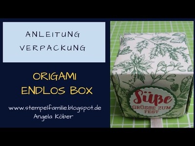 Origami Endlos Box falten mit Stampin' Up! - Anleitung -  Verpackung Tutorial
