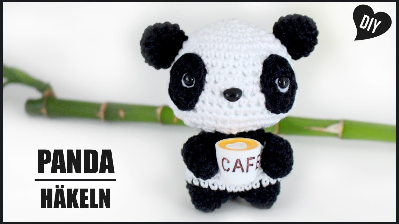 Panda häkeln | Tiere Häkelanleitung -  Amigurumi DIY by Pfirsichteufel