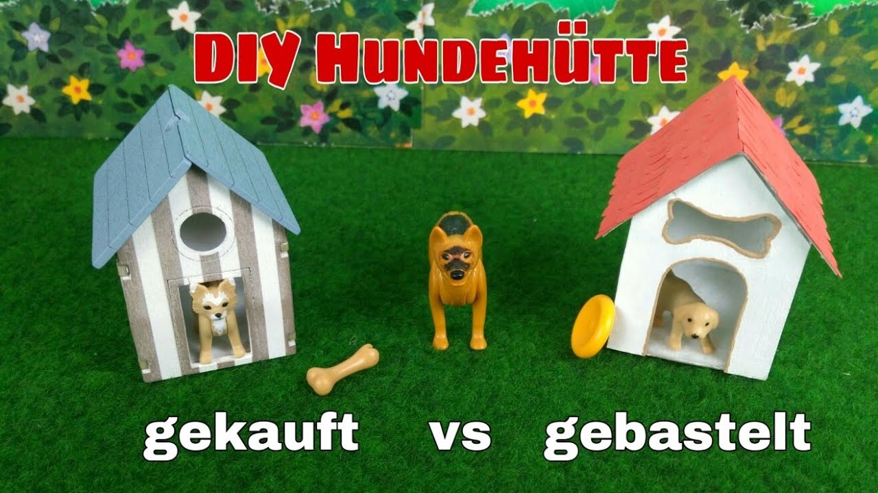 Playmobil- DIY Hundehütte ????- Pimp my Playmobil- Deutsch | Familie Hund