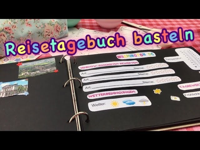 Reisetagebuch basteln.How to make a travel diary ????????