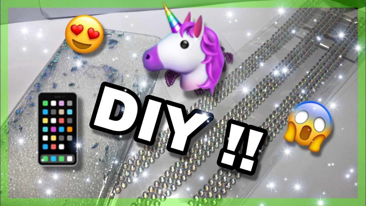 Unicorn glitter phone case | DIY