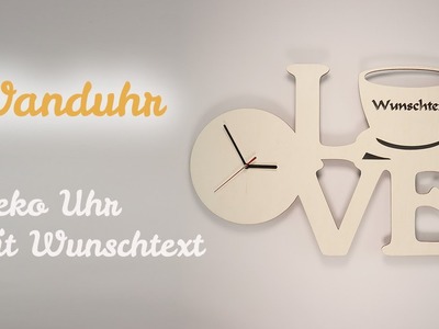 Wand Uhr Love Kaffee Deko Geschenke für die Küche