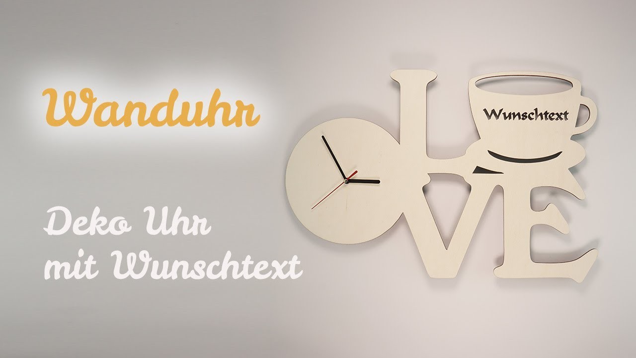 Wand Uhr Love Kaffee Deko Geschenke für die Küche