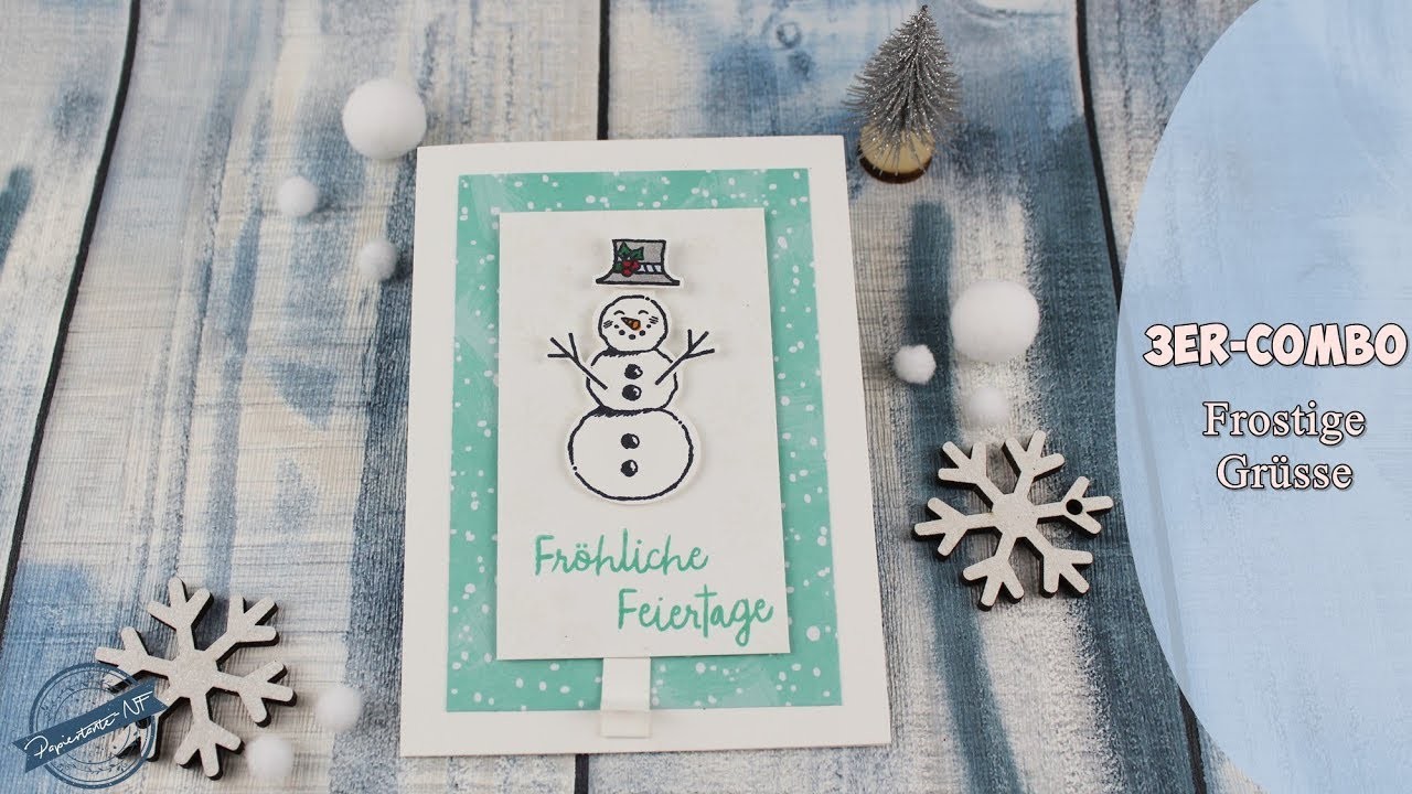 3er-Combo III: Frostige Grüße. Interaktiver Schneemann