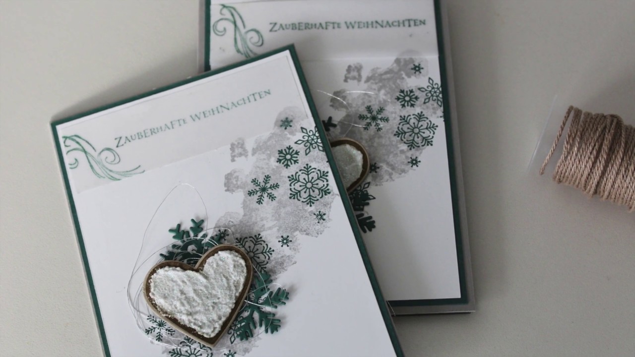 Anleitung Weihnachtskarte Flockenfantasie
