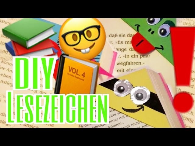 Buch Lesezeichen aus Papier Selbst Basteln