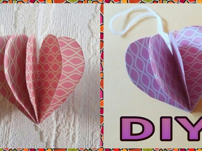Für Muttertag : 3D Herz aus Papier basteln • DIY  * Julebuergerfee