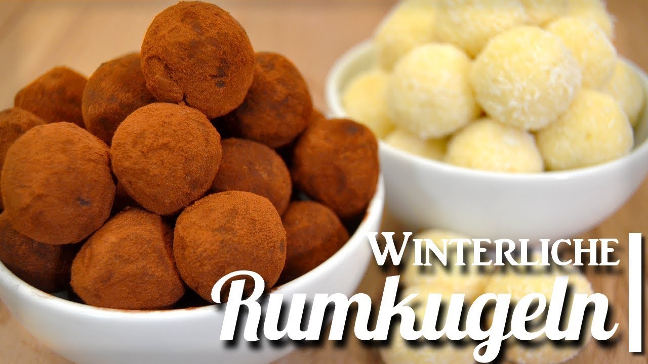 Köstliche Rumkugeln "Black & White" ♥ VEGAN & ohne Kuchenreste