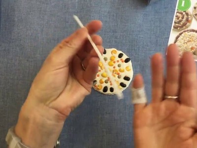 Pinkfisch Bastel Advents-Kalender: Bastelbox 1 Fimo Mandela mit Bohnen und Samen basteln