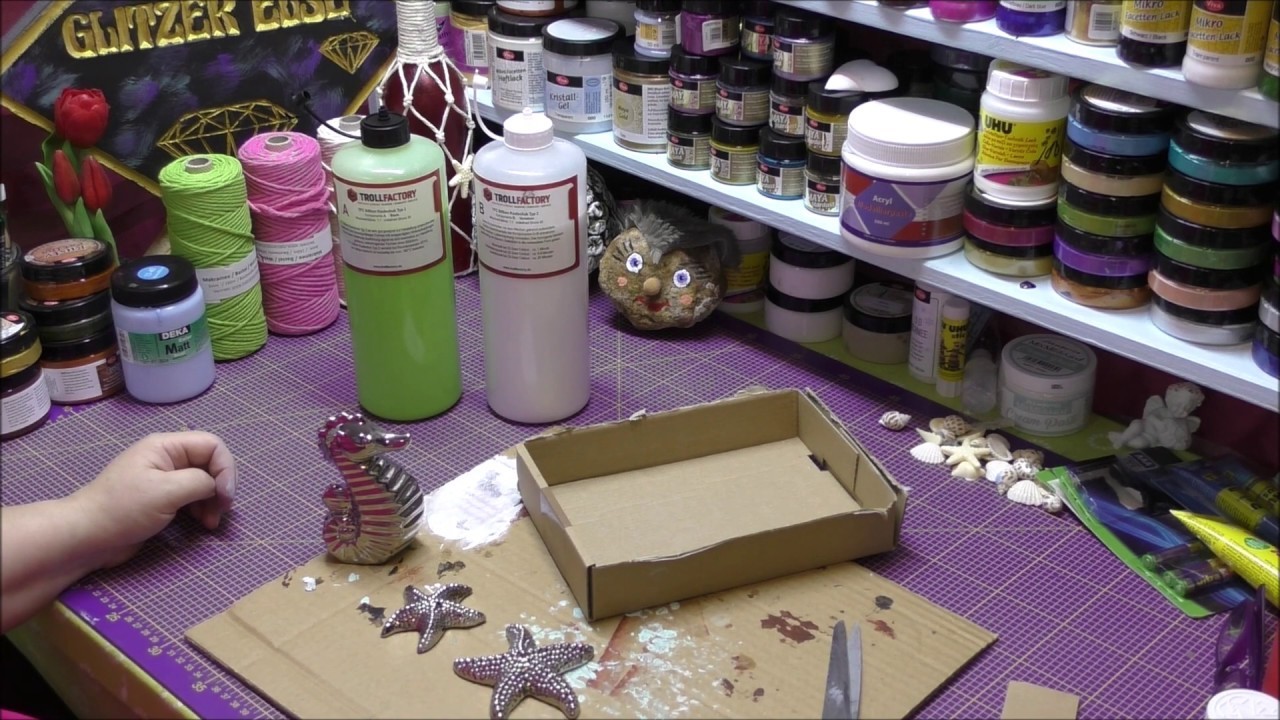 Seepferdchen und Seesterne abformen mit Silikon und Knetsilikon