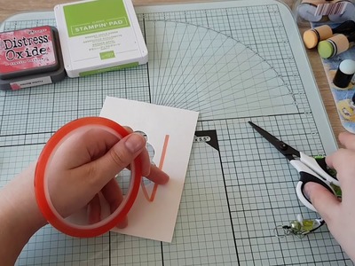 #ZeigZeit - 9 ????, Schüttelkarte und Distress Oxide Hintergrund