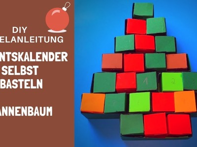 Adventskalender selbst basteln - Tannenbaum Adventskalender