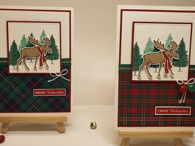 Anleitung: Weihnachtskarte "Merry Moose" mit Stampin' Up!®