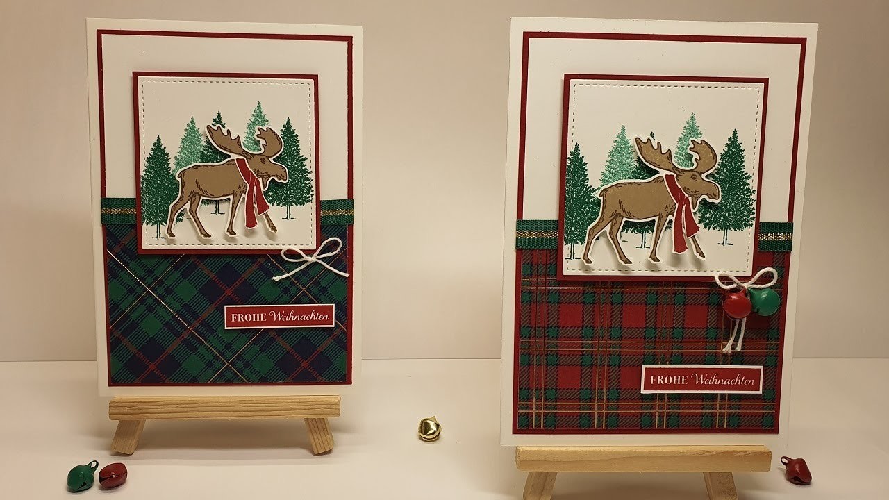 Anleitung: Weihnachtskarte "Merry Moose" mit Stampin' Up!®
