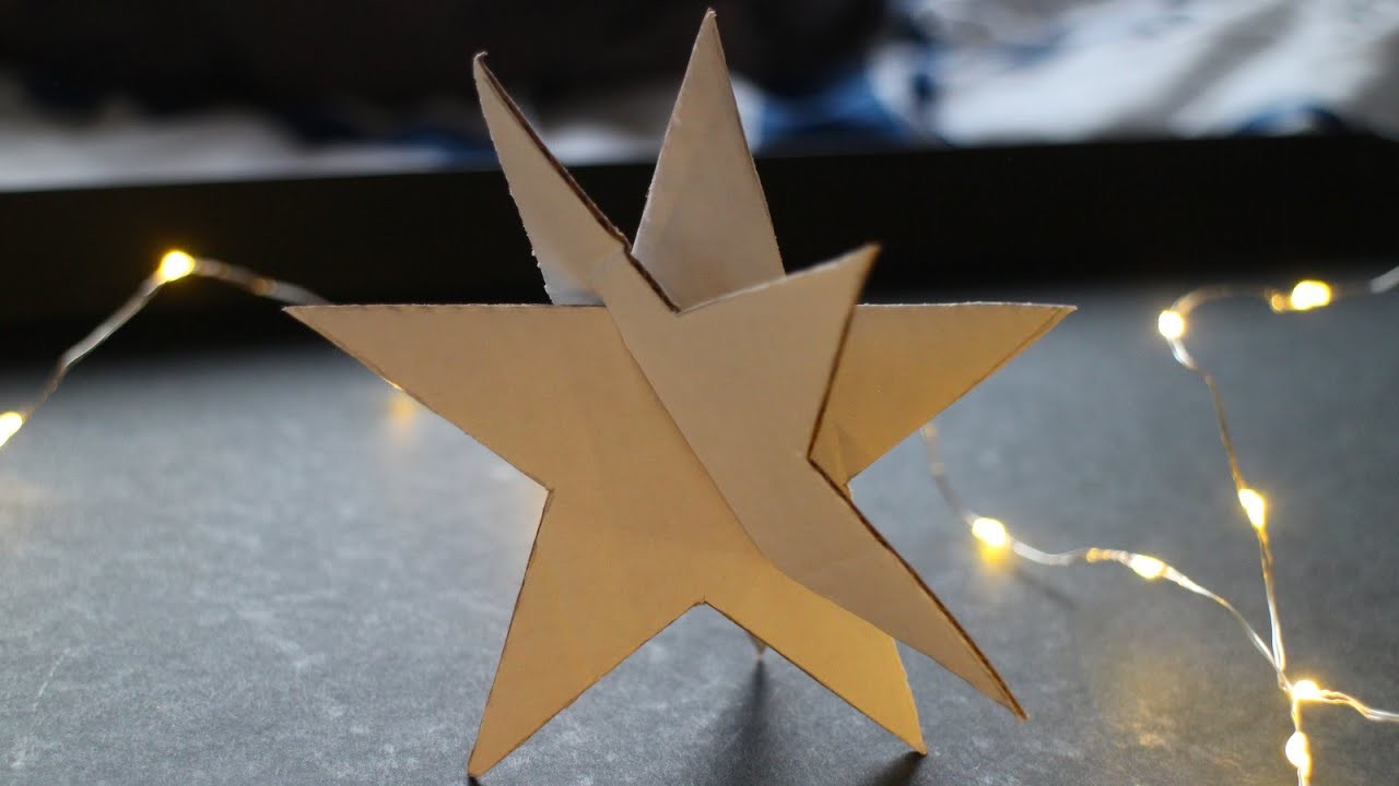 Basteln mit Papier: 'Stern' für Dekoration an Weihnachten, Winter & Adventszeit [W+]