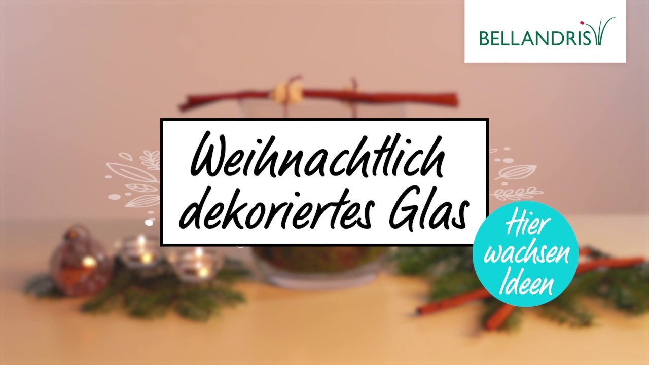 BELLANDRIS DIY - Dekoriertes Glas