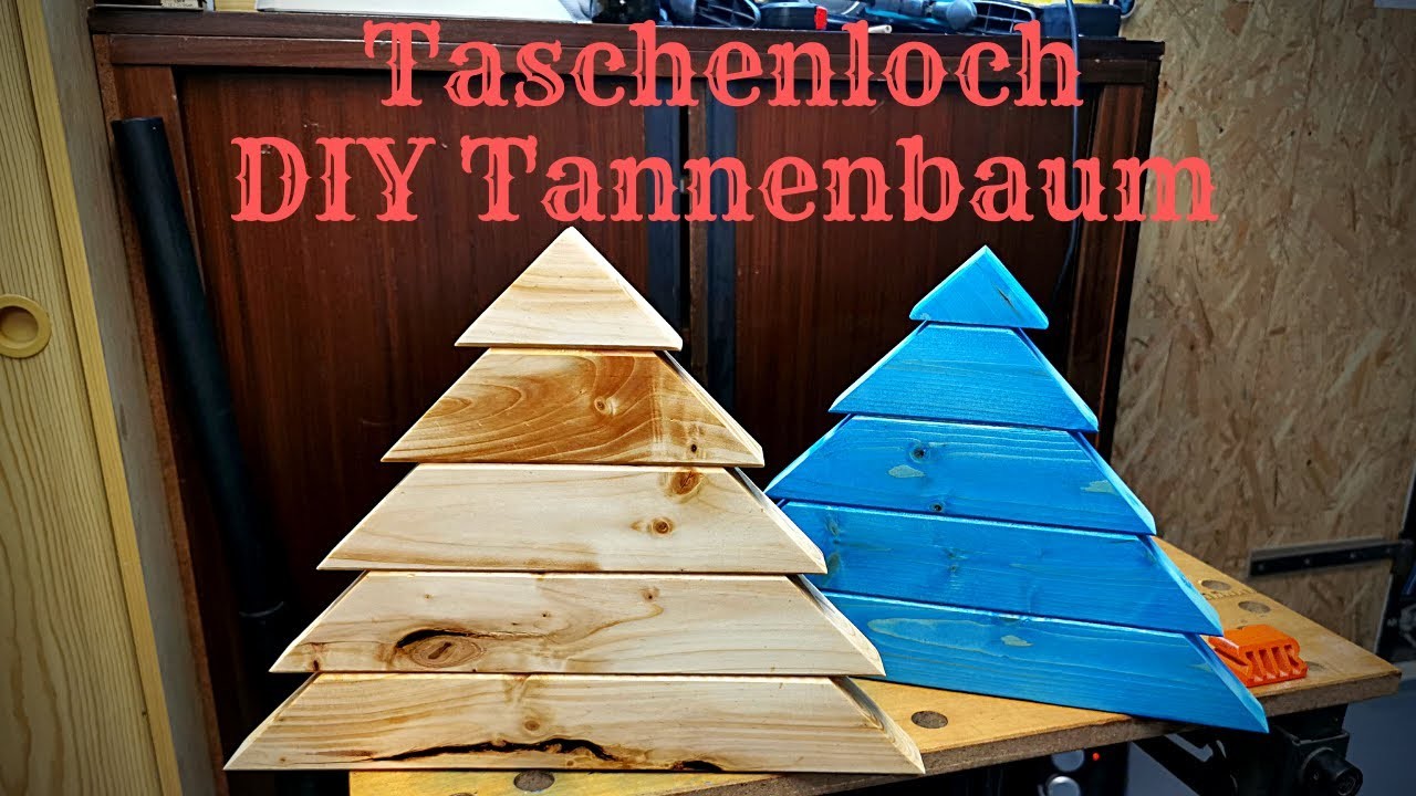 Der Taschenloch Tannenbaum - DIY Weihnachtsdeko mit einfachsten Mitteln