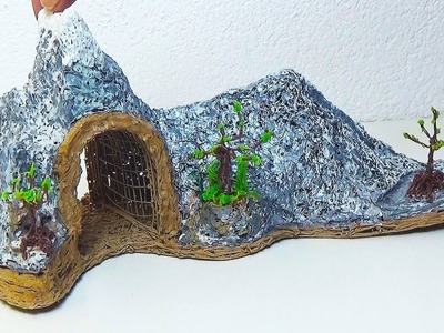 DIY, 3D Painter, Landschaft gestalten, Berg mit Tunnel selbst herstellen