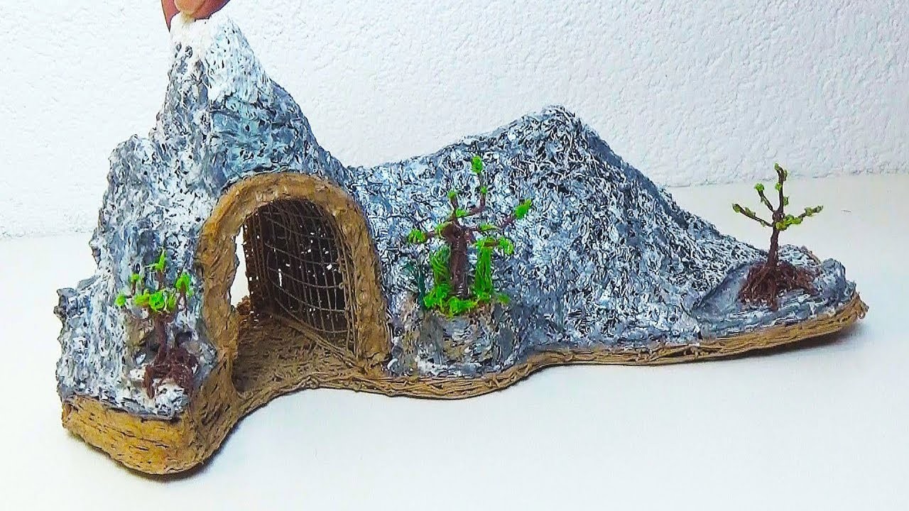 DIY, 3D Painter, Landschaft gestalten, Berg mit Tunnel selbst herstellen
